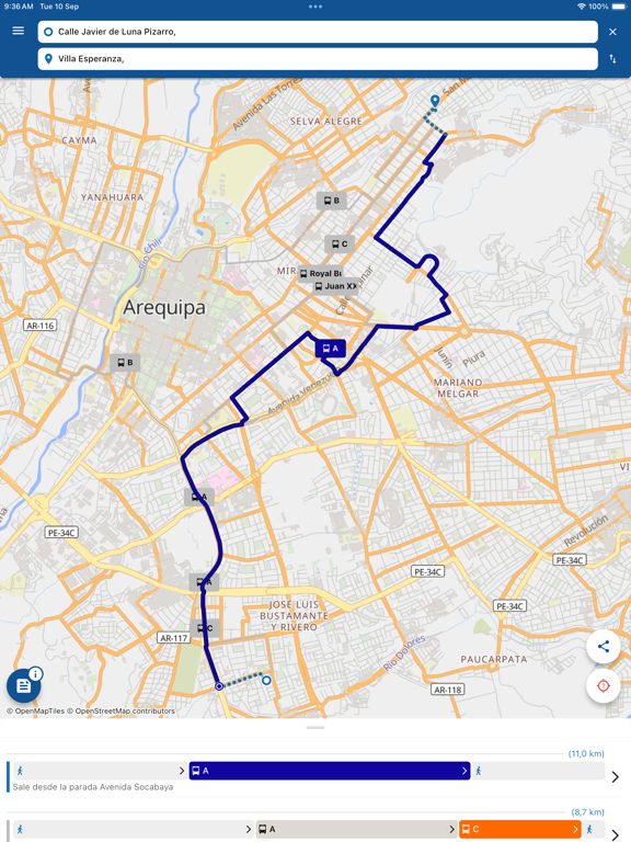 Screenshot #6 pour Arequipa Bus