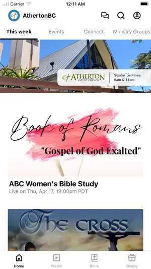 Atherton Baptist Church screenshot 1
