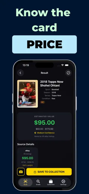 Sports Card Scanner : CardVue screenshot 2