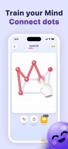 One Line Drawing: Brain Games iPhone screenshot