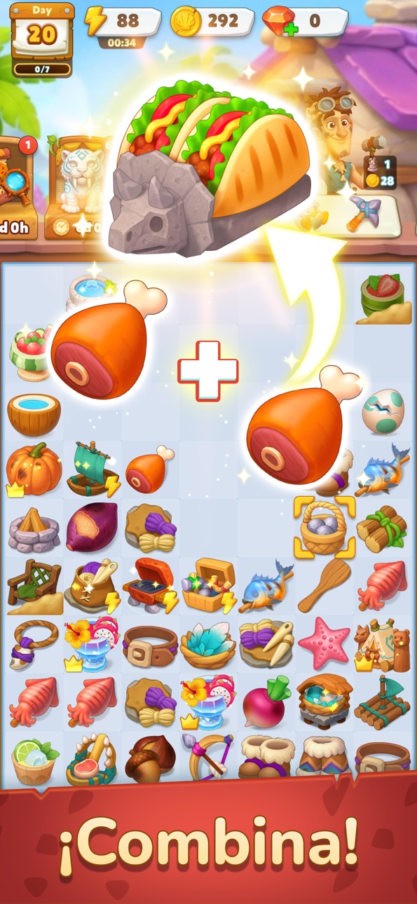 Merge Age: Stone Haven iOS Mod IPA screenshot 1 - iOS game interface