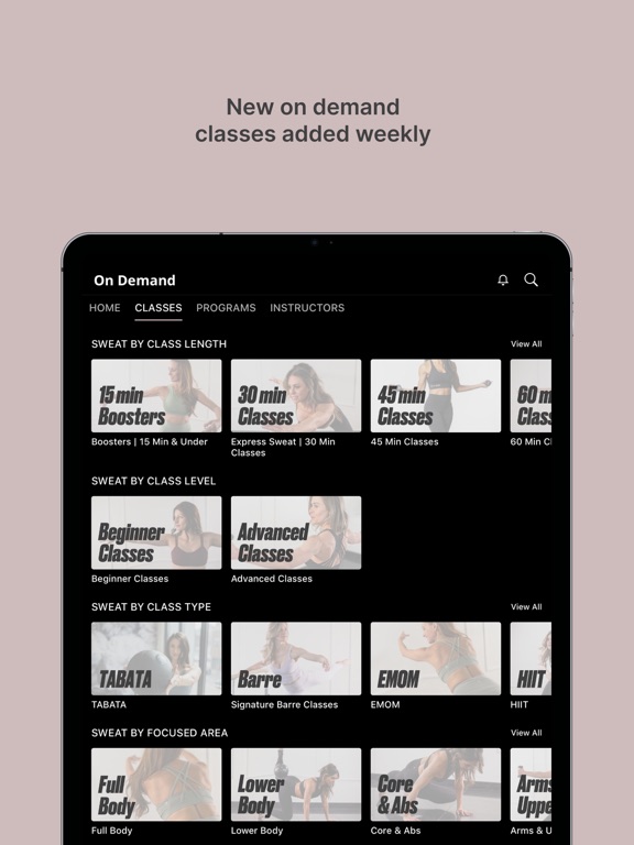 Barre Belle Online iPad screenshot 3 - Health & Fitness app
