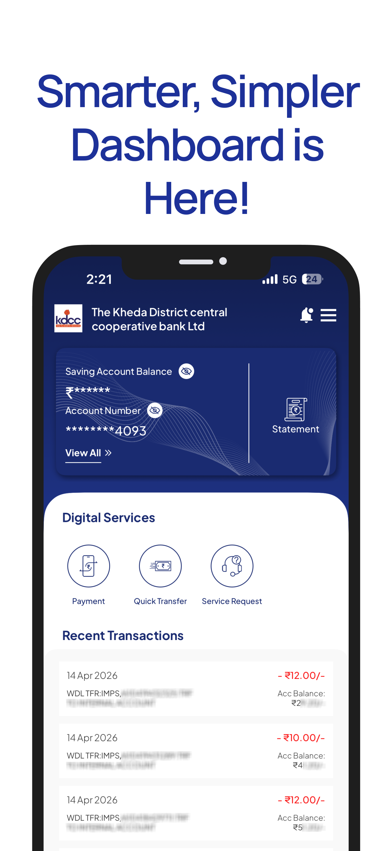KHEDA DCCB Mobile Banking screenshot 5