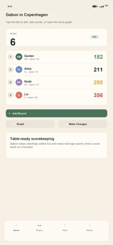 Gabon Scorekeeper Screenshot 2 of 5