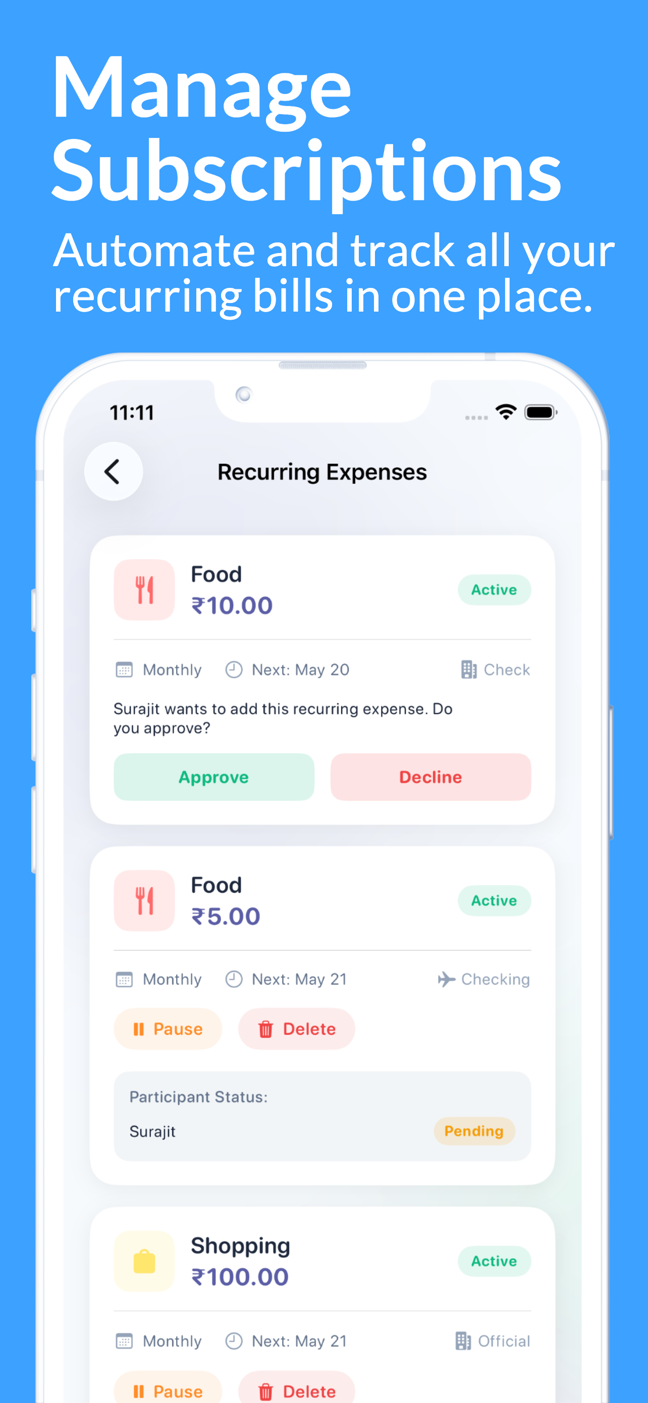 ExpenseBuddy - Bill Splitter