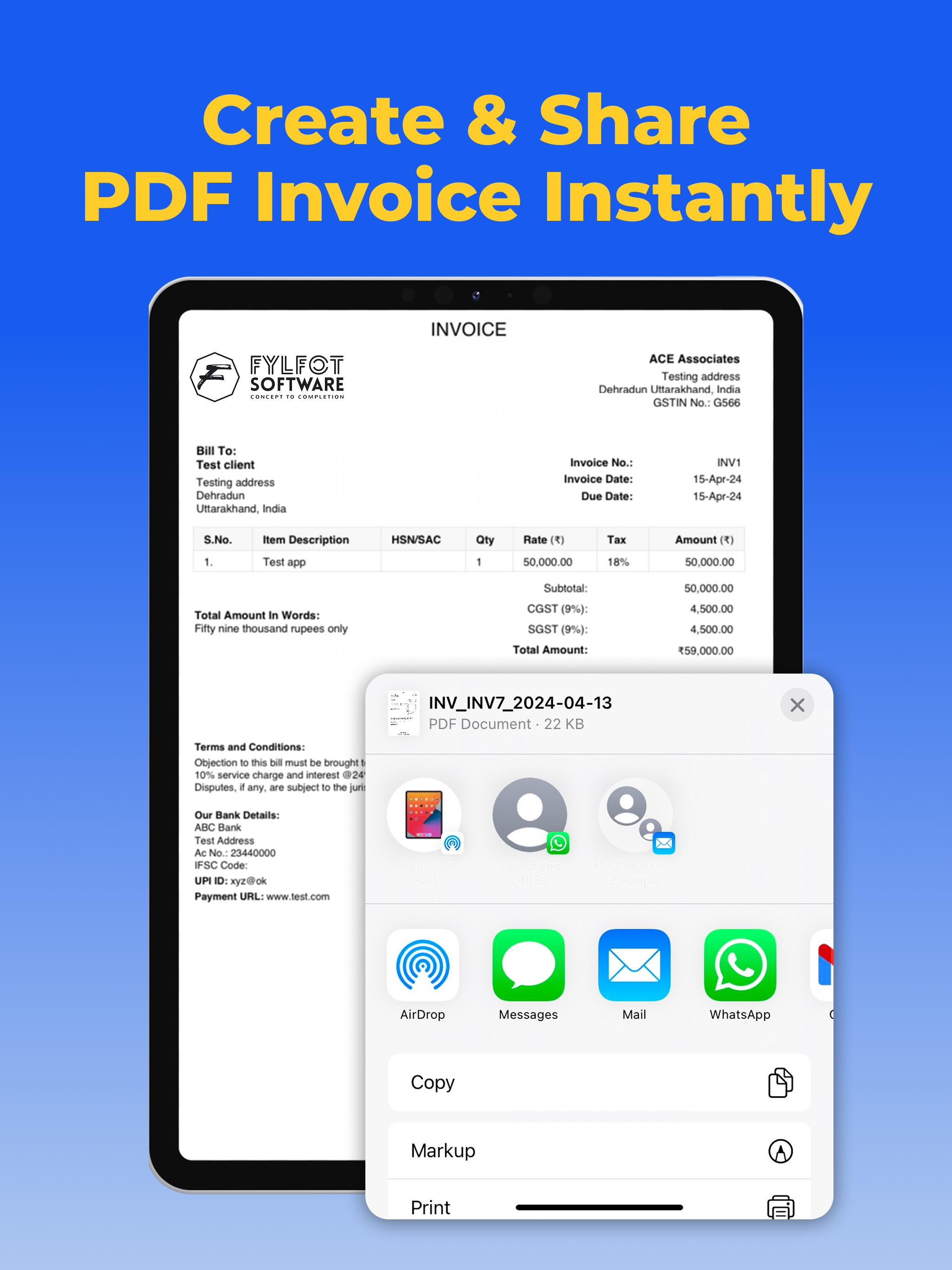 Invoice Maker & GST Billing