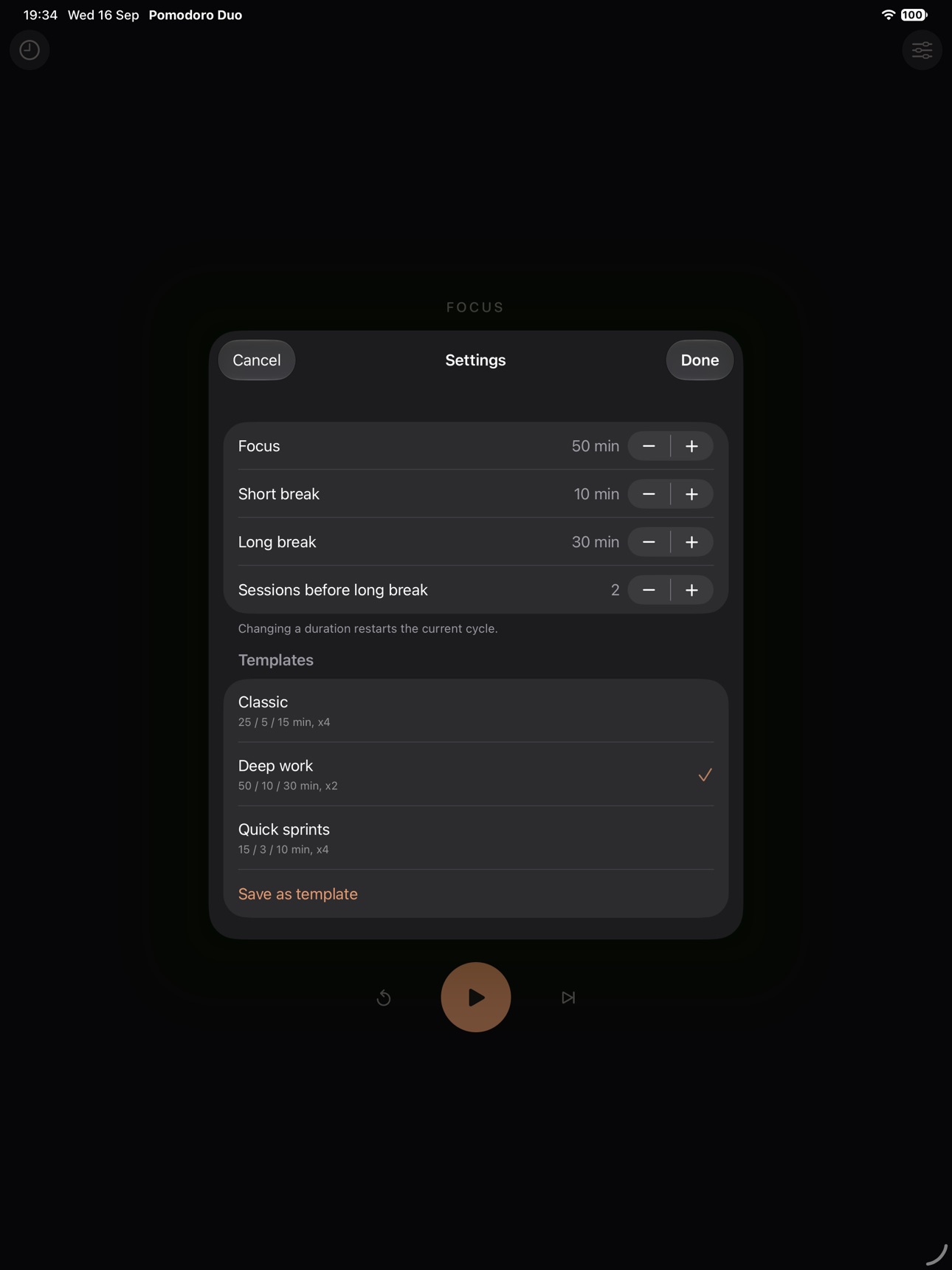 Screenshot 5 of Pomodoro Duo