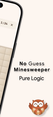 Minesweeper: No Guess Puzzle iPhone screenshot