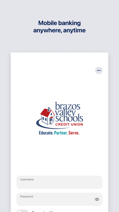 Screenshot 1 of Brazos Valley Schools CU App