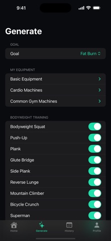 Fit Daily Coach iPhone screenshot