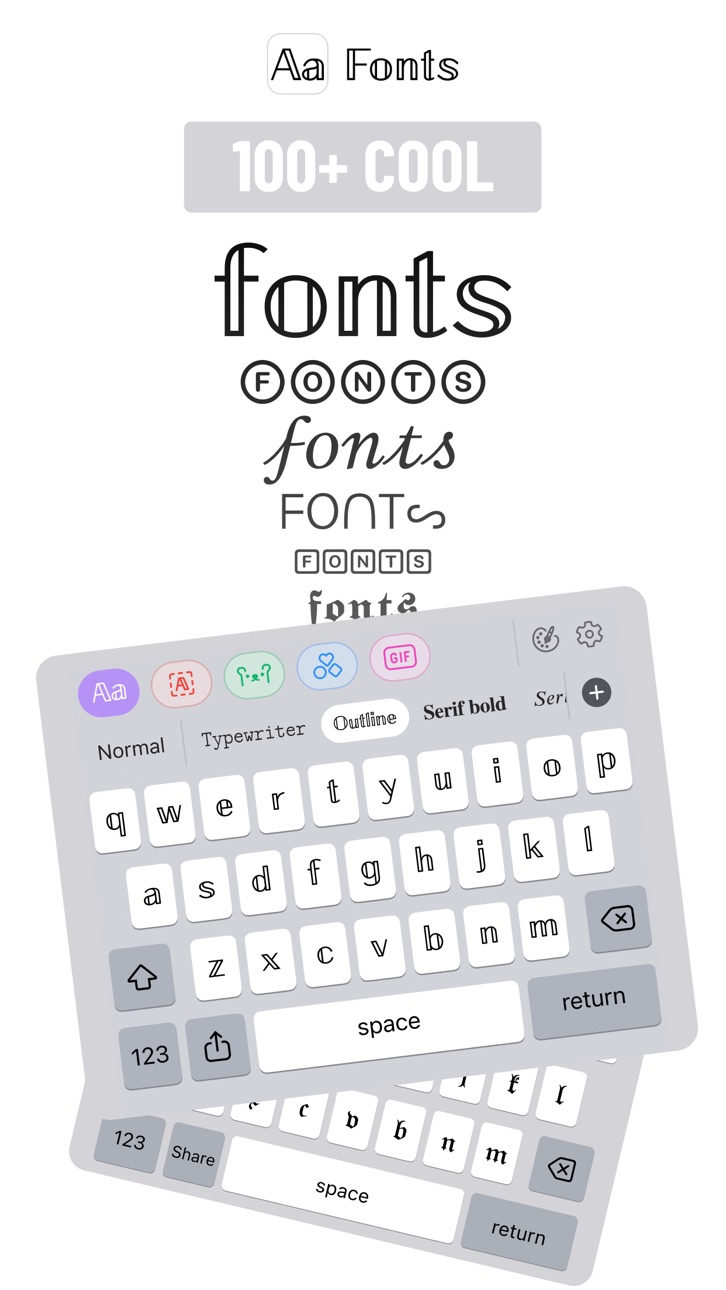 Fonts Modded screenshot 1 - iOS app interface