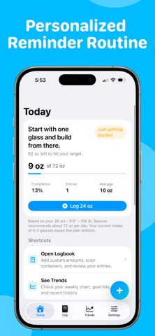 Sipwise AI Water Tracker screenshot