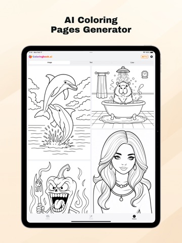 ColoringBook AI Generator ipad screenshot 4