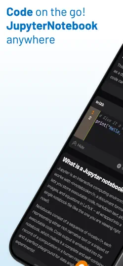 Скриншот Jupyter Notebook - JuNote на iPhone 1