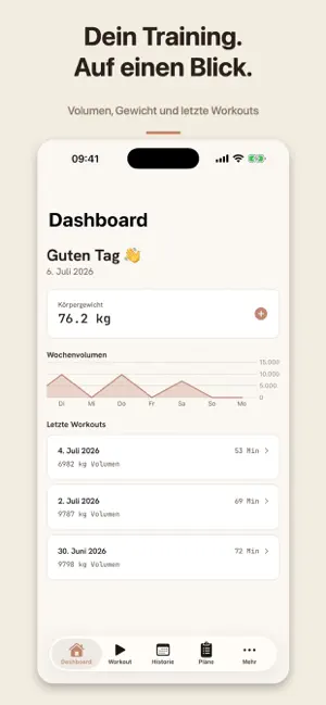 TrainBook - Trainingstagebuch screenshot 1