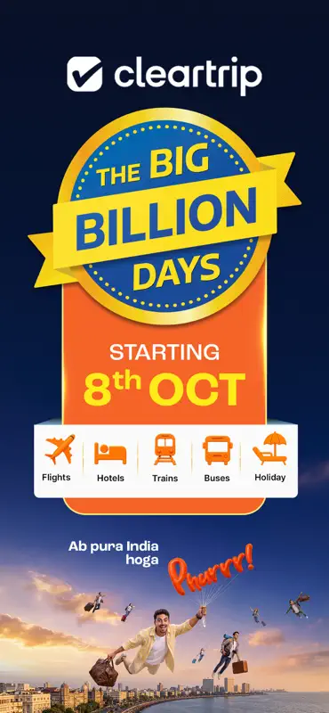Cleartrip Flights, Hotels, Bus screenshot 1 of 8