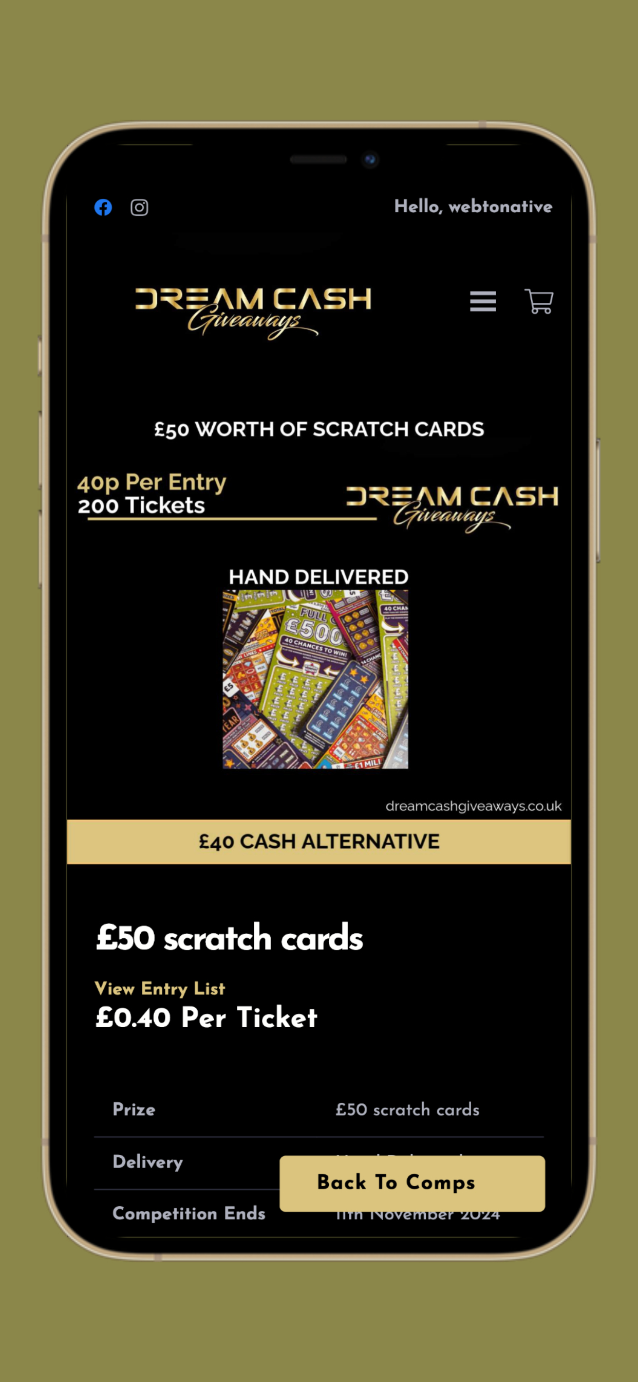 Dream Cash Giveaways
