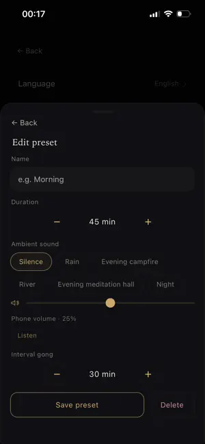 ViSota: Meditation Timer screenshot 4