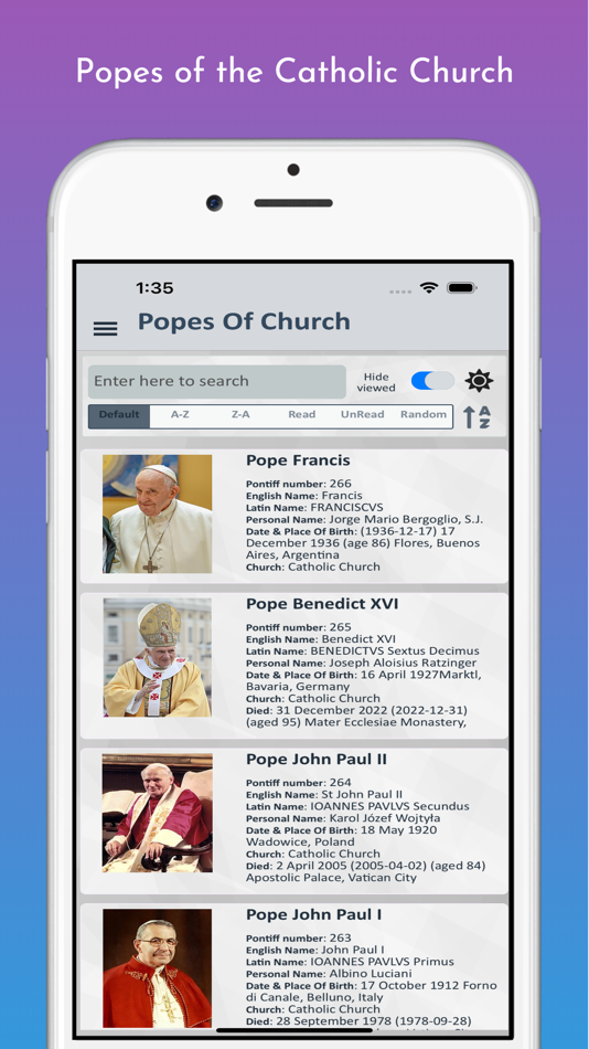 #2. Popes of the Catholic Church (iOS) โดย: Peter Joseph