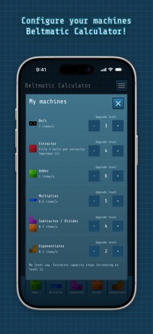 Screenshot 3 of Beltmatic Calculator App