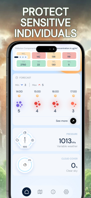 Pollution • Pollen • Widget Screenshot 6 of 8