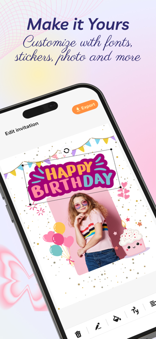 Card Design: Birthday Maker Screenshot 1 of 6