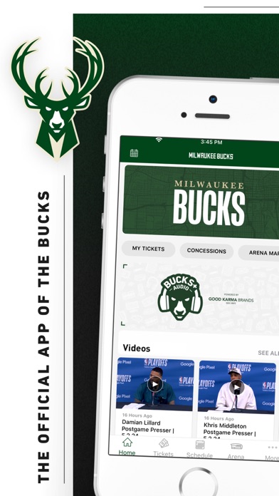 Bucks & Fiserv Forum App Screenshot