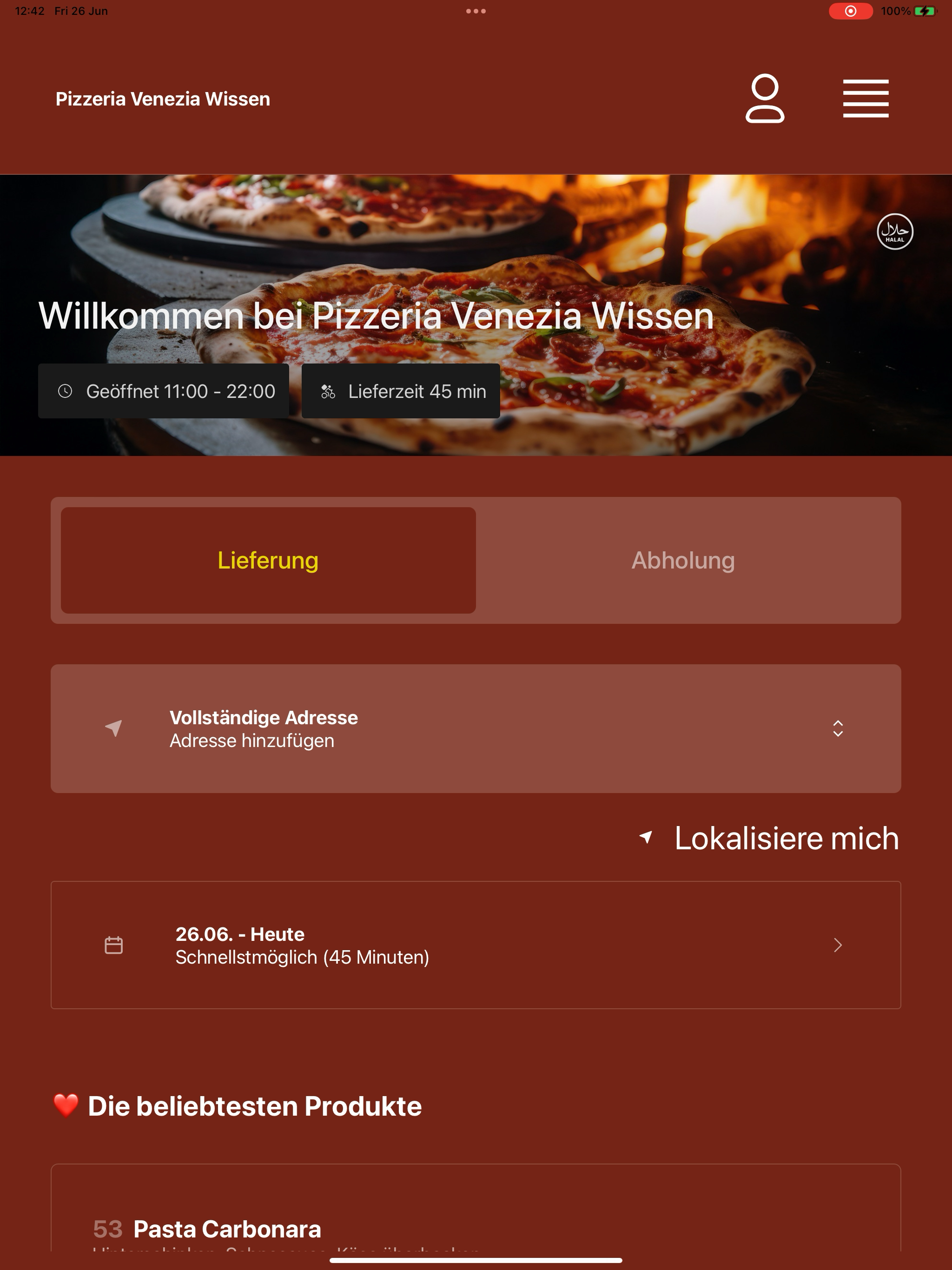 Pizzeria Venezia Wissen screenshot 9
