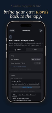 Carnet — Therapy Journal Screenshot 1 of 7