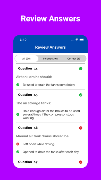 Arizona CDL Prep Test Screenshot