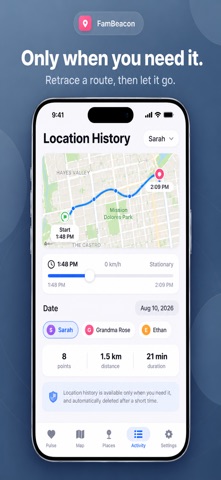 FamBeacon: Family & Friends iPhone screenshot