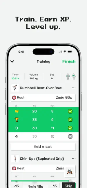 Workout Tracker - RPG Fitness screenshot 2