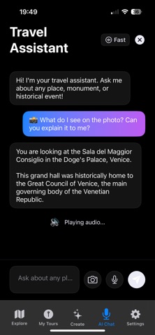 AI-Tourguide iPhone screenshot