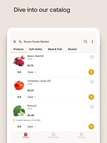 Russo Foods and Market iPad screenshot