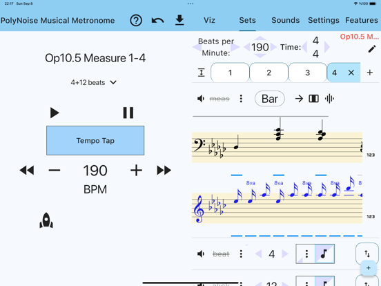 Screenshot #5 pour PolyNoise Musical Metronome