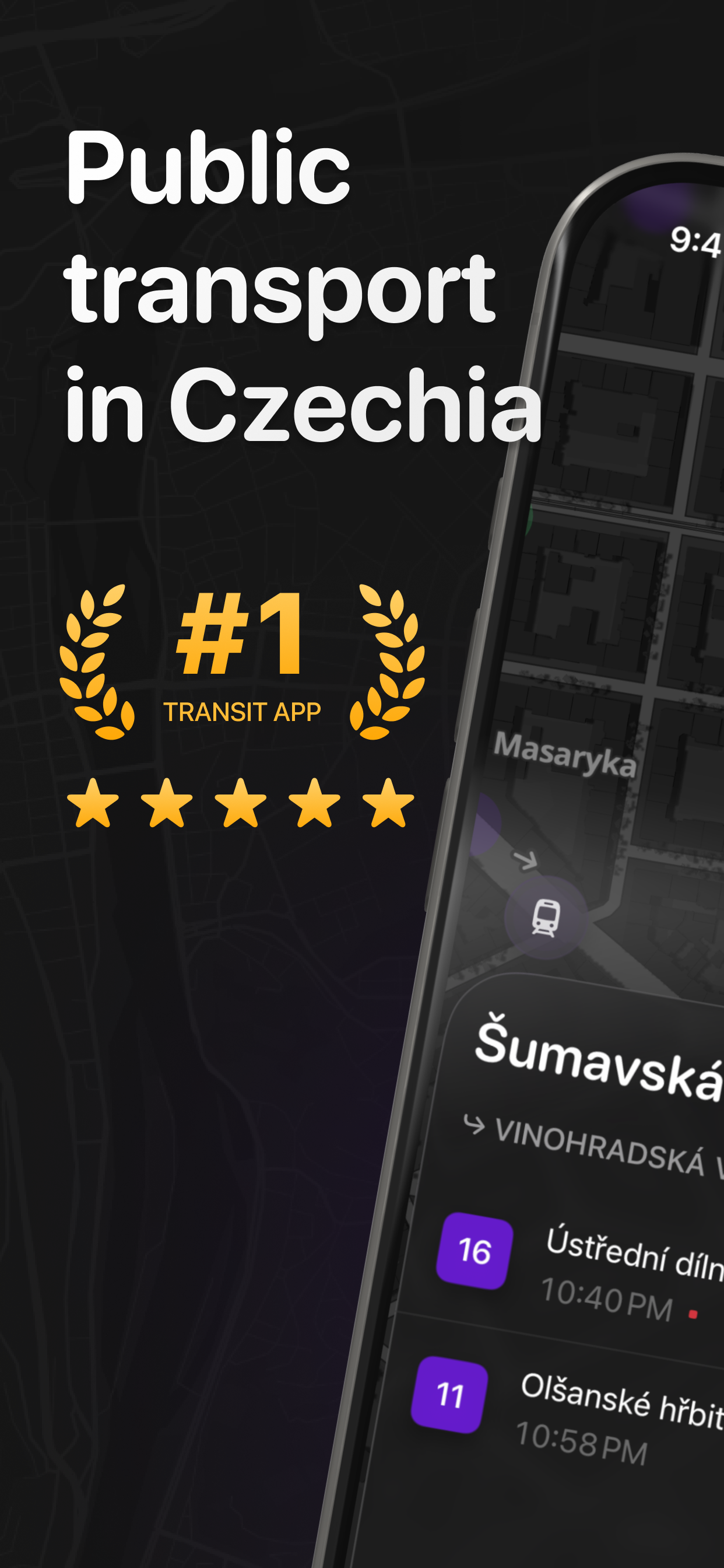 Tramoji: Czech Transit App