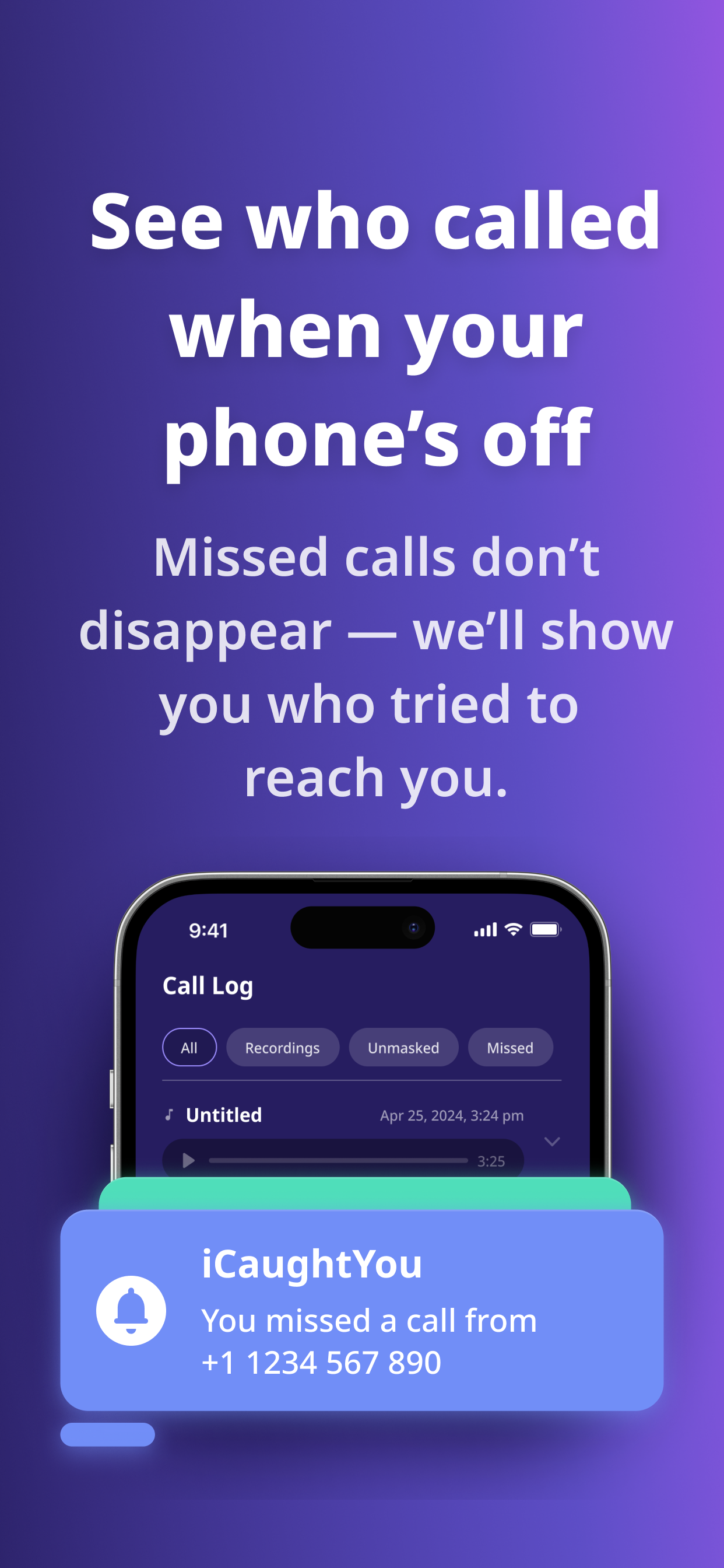 iCaughtYou: Unmask Calls
