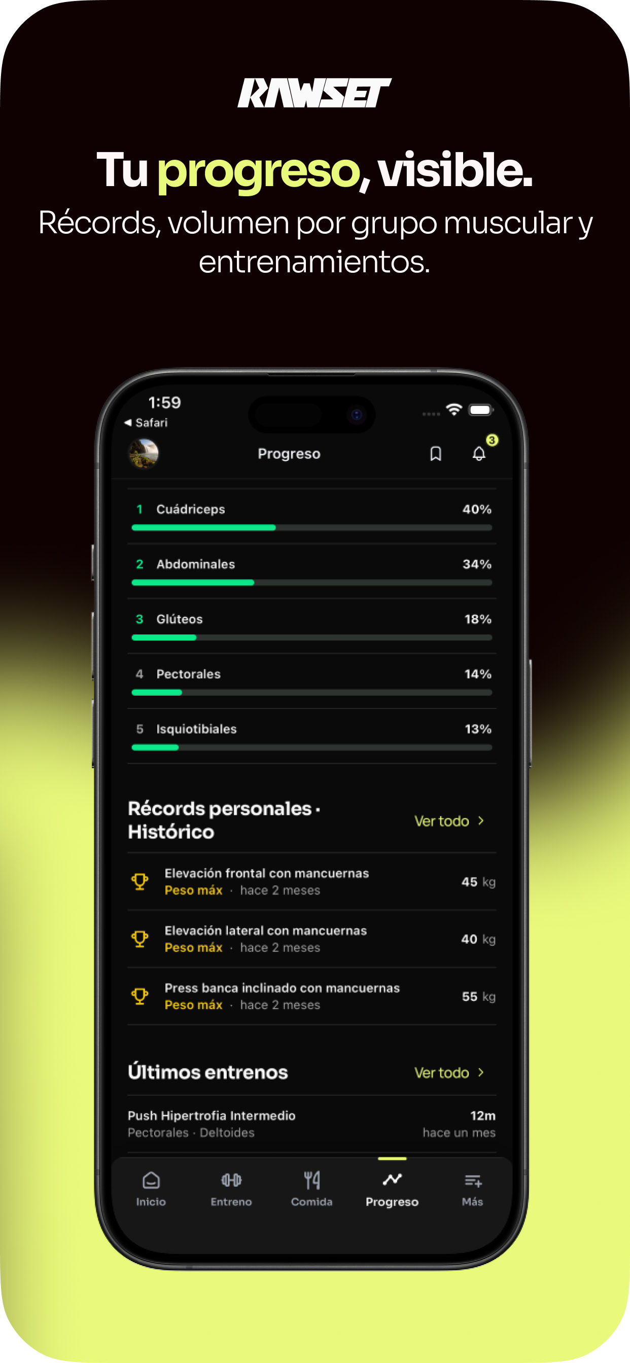 RAWSET: Rutinas de Gym screenshot 5