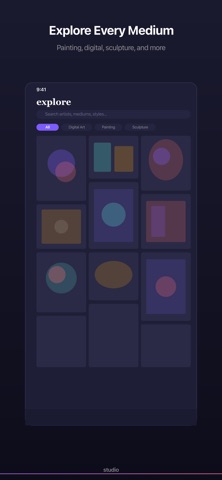 studio - artist platform Screenshot 2 of 6