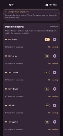 SnoreDuo: Couples Snore Log Screenshot 4 of 5