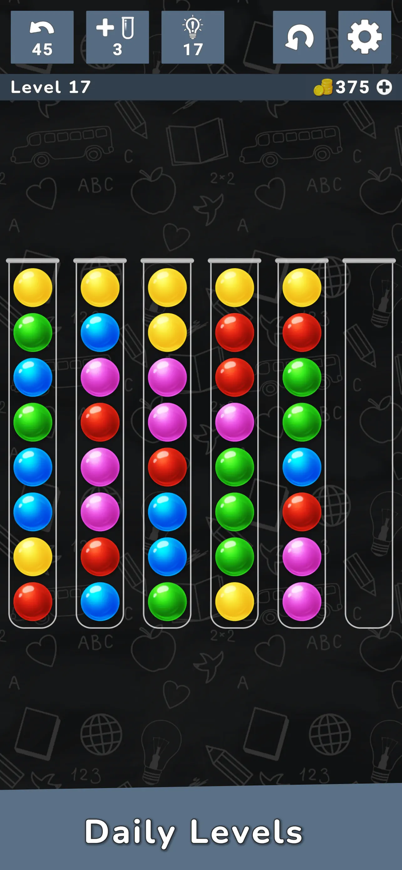 #7. Color Cascade Ball Sort Puzzle (iOS) By: Color Cascade Studios LLC