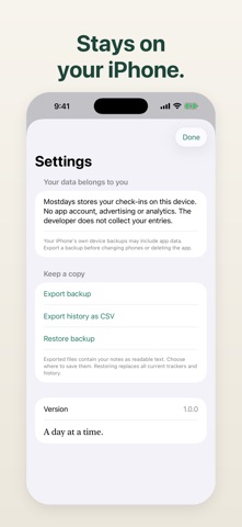 Mostdays: Daily Check-in のスクリーンショット