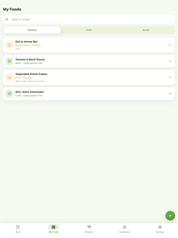 CeliSafe: Gluten Free Scanner iPad screenshot