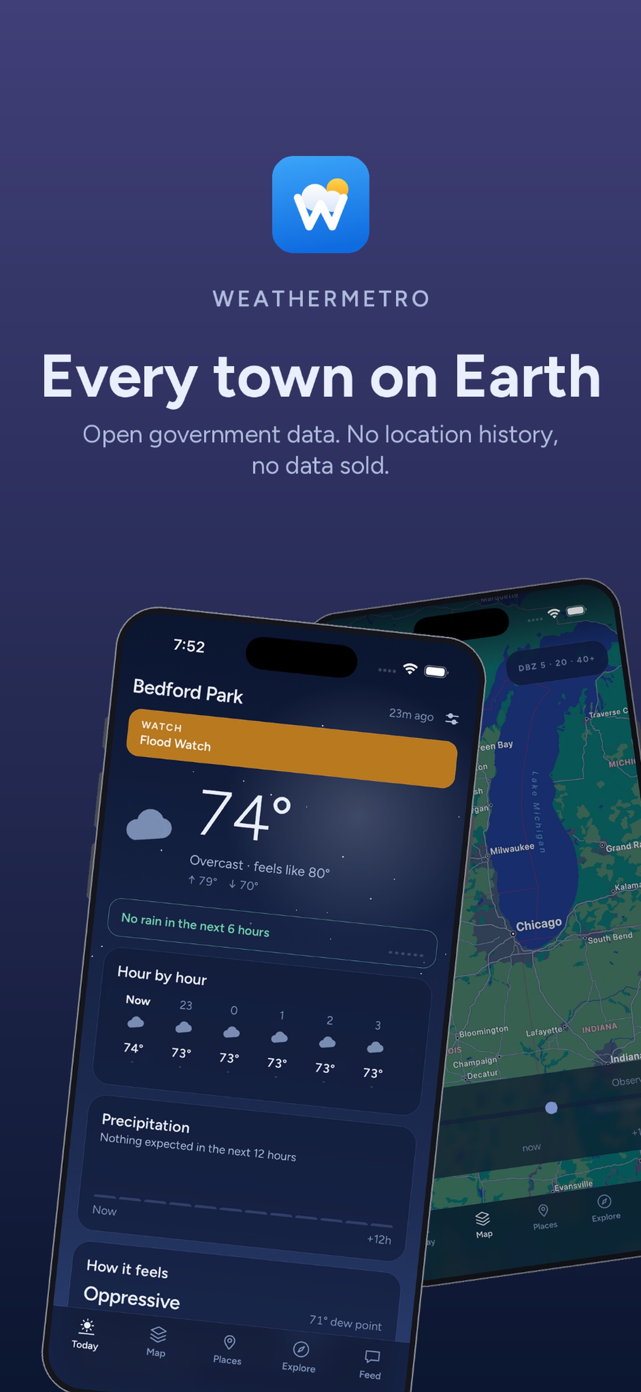 Screenshot 1 of WeatherMetro