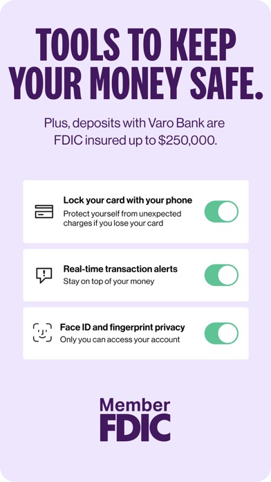 Varo Bank: Online Banking Screenshot