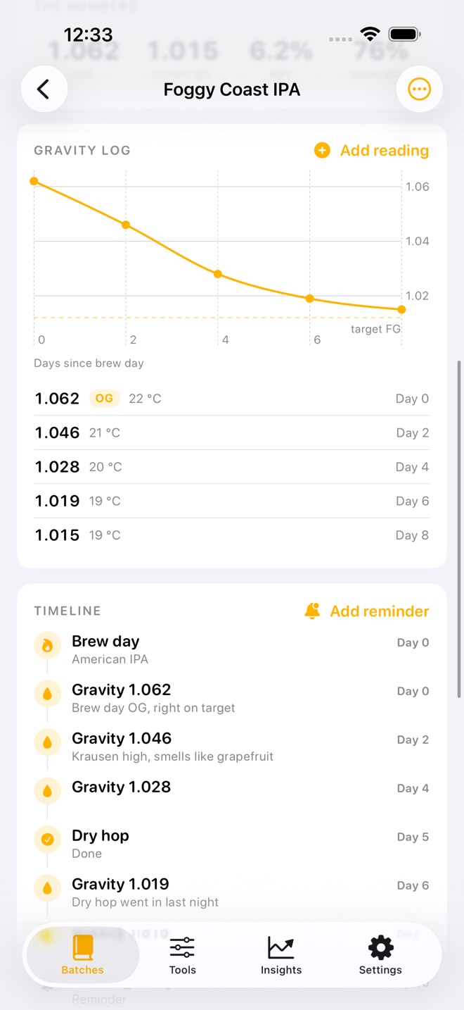 BrewBatch screenshot 2