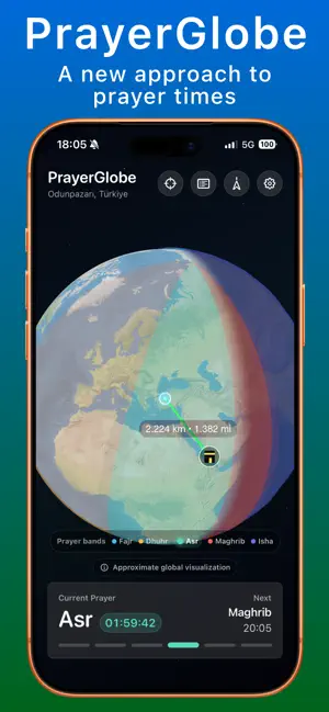 PrayerGlobe - Prayer Time screenshot 1