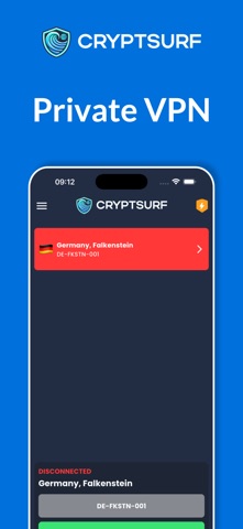 CryptSurf: Fast & Secure VPN Screenshot 1 of 8
