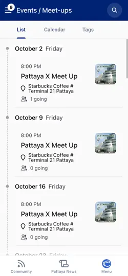Скриншот Pattaya X Expat на iPhone 1