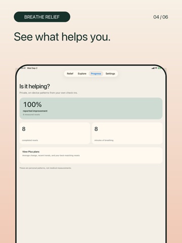 Breathe Relief iPad screenshot
